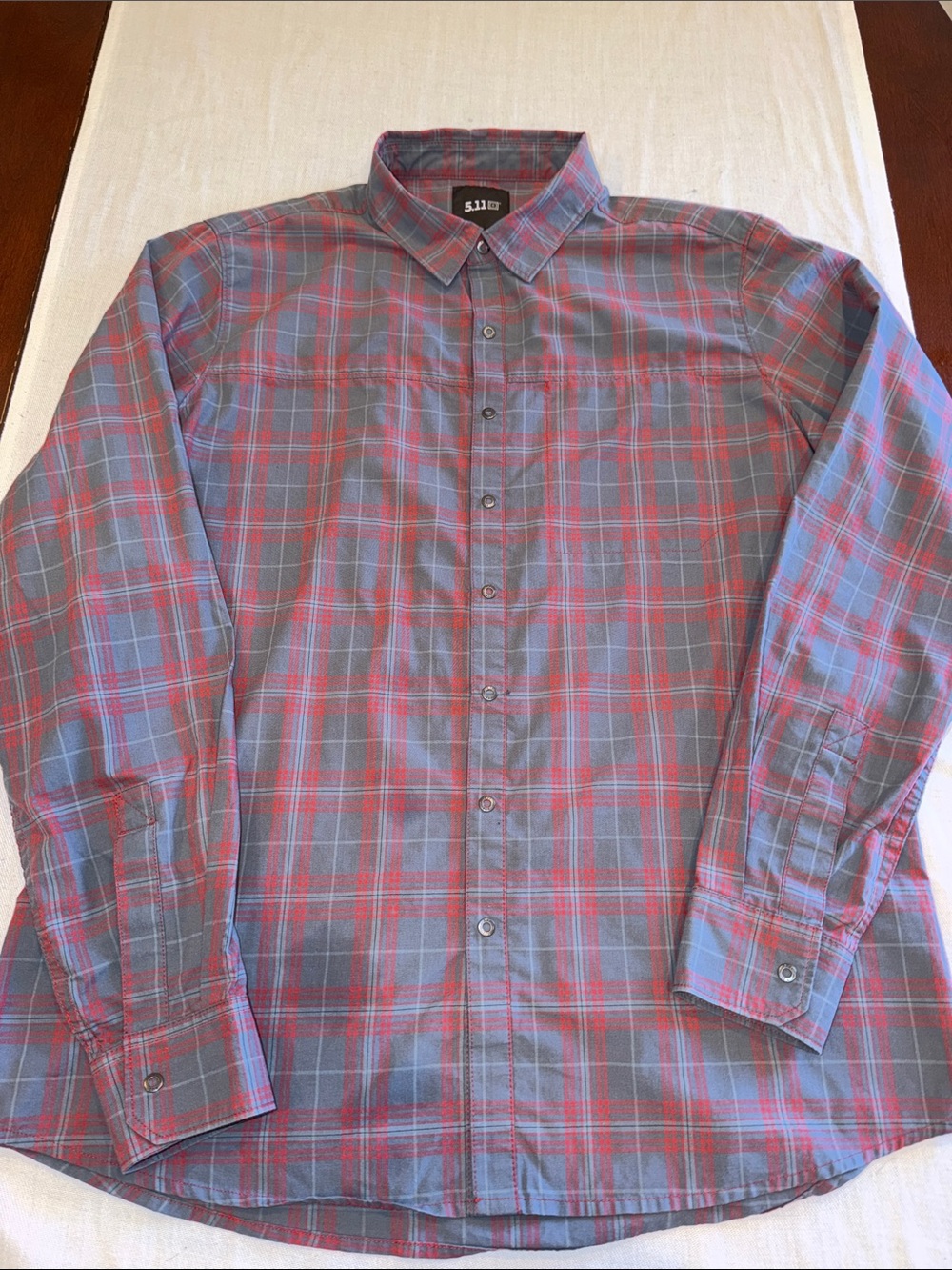 511 Tactical Shirt Men Plaid SZ M